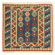 Kelim Teppich - Oriental 105 x 103 cm - dunkelblau