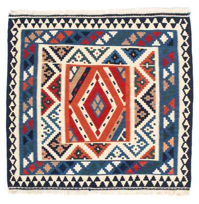 Kelim Teppich - Oriental 102 x 103 cm - hellblau