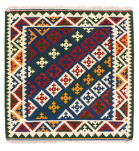 Kelim Teppich - Oriental 104 x 102 cm - dunkelblau