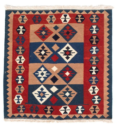 Kelim Teppich - Oriental 97 x 100 cm - mehrfarbig