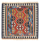 Kelim Teppich - Oriental 105 x 103 cm - rot
