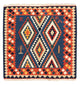 Kelim Fars Teppich 100x98cm