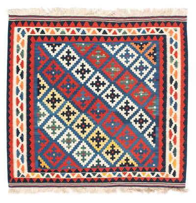 Kelim Teppich - Oriental 97 x 104 cm - blau