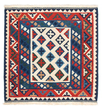 Kelim Teppich - Oriental 104 x 102 cm - mehrfarbig
