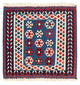 Kelim Teppich - Oriental 102 x 100 cm - blau