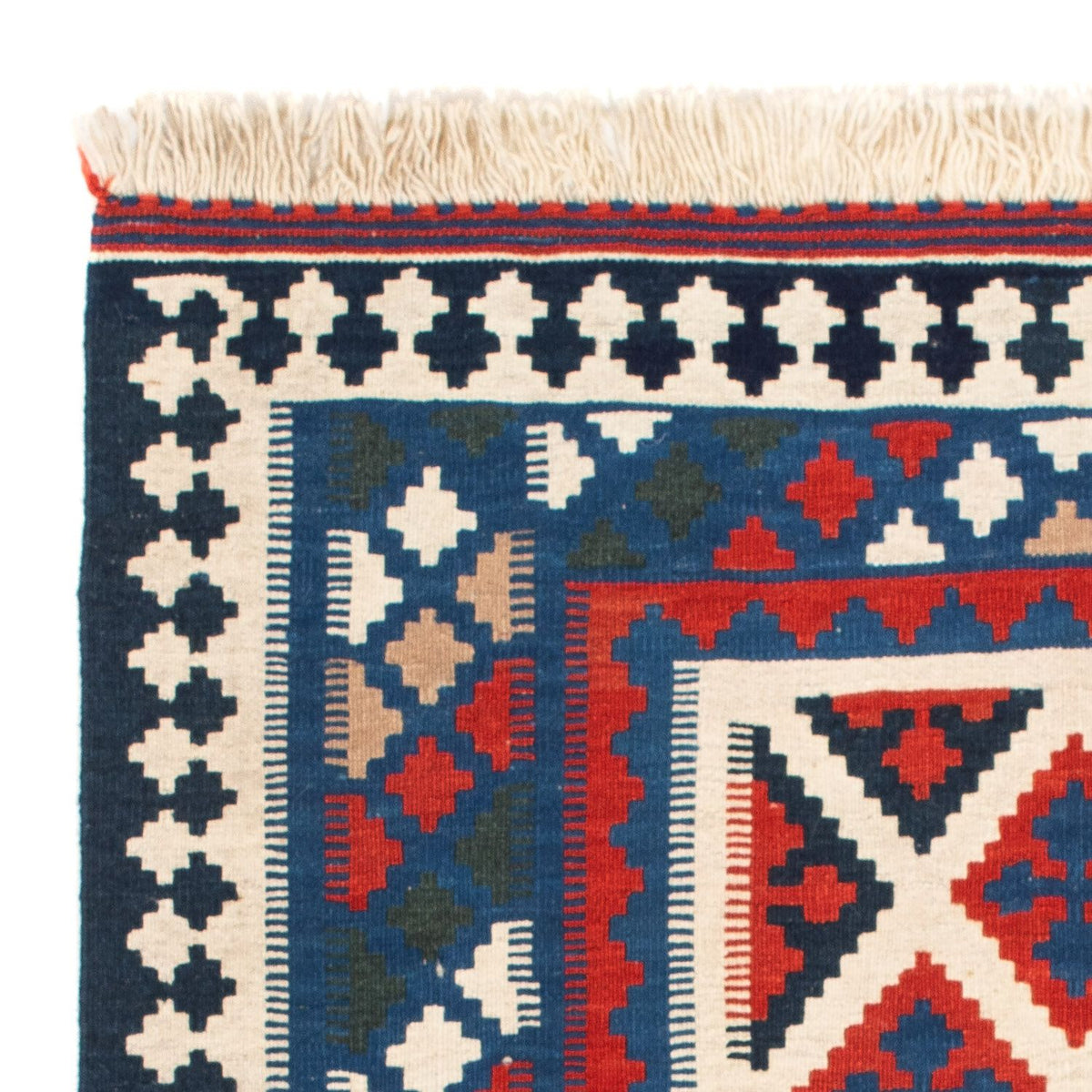 Kelim Teppich - Oriental 108 x 103 cm - blau