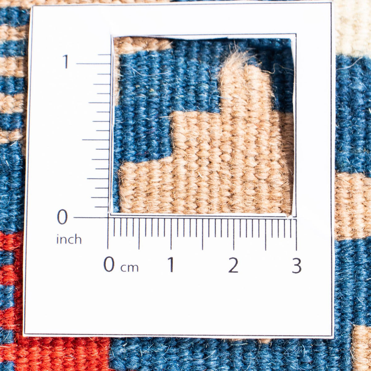 Kelim Teppich - Oriental 108 x 103 cm - blau