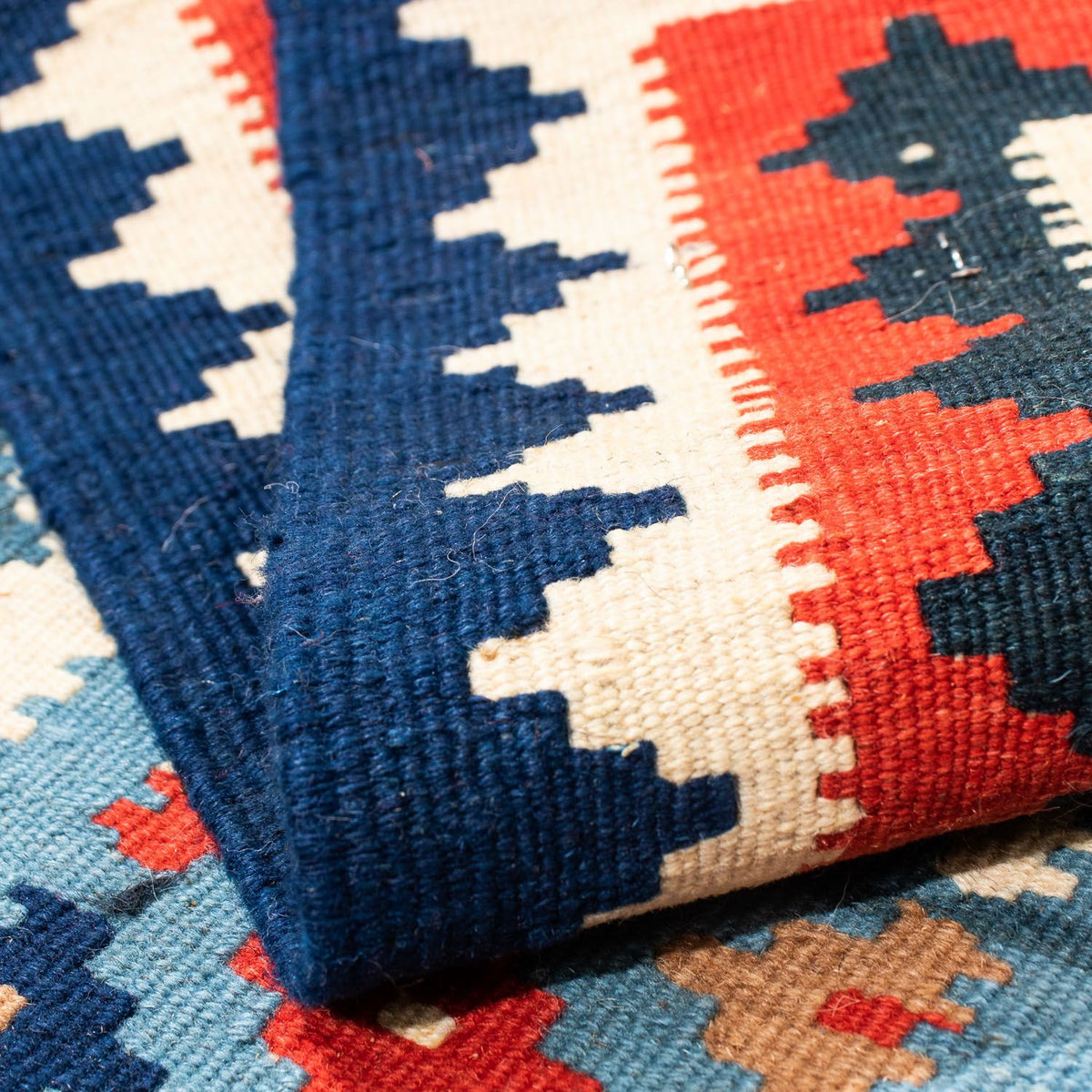 Kelim Teppich - Oriental 104 x 100 cm - mehrfarbig