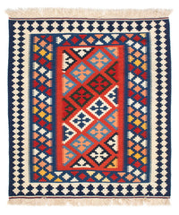 Kelim Teppich - Oriental 118 x 102 cm - blau