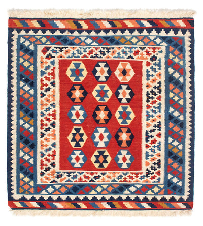 Kelim Teppich - Oriental 105 x 110 cm - blau