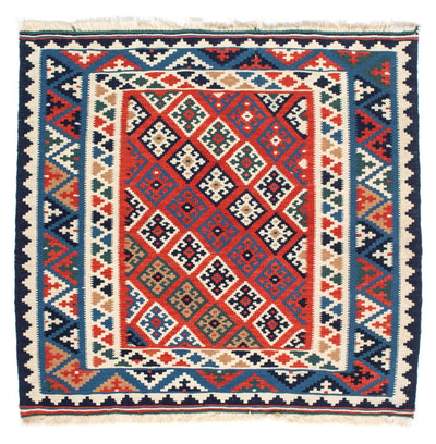 Kelim Teppich - Oriental 100 x 103 cm - mehrfarbig
