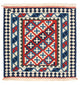 Kelim Teppich - Oriental 100 x 100 cm - blau