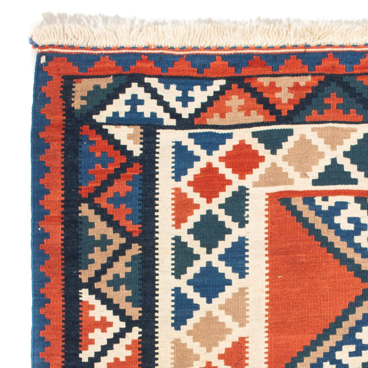 Kelim Teppich - Oriental 102 x 102 cm - rost