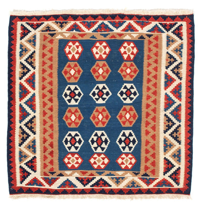 Kelim Teppich - Oriental 102 x 104 cm - blau