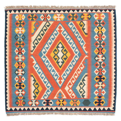Kelim Teppich - Oriental 100 x 107 cm - orange