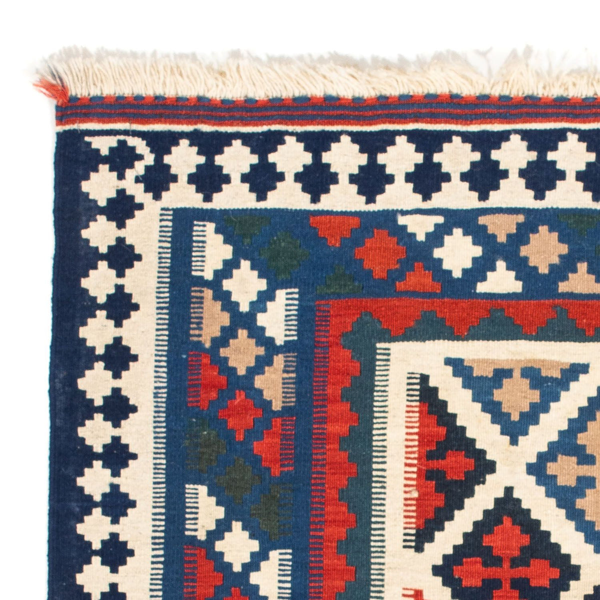 Kelim Teppich - Oriental 104 x 103 cm - blau