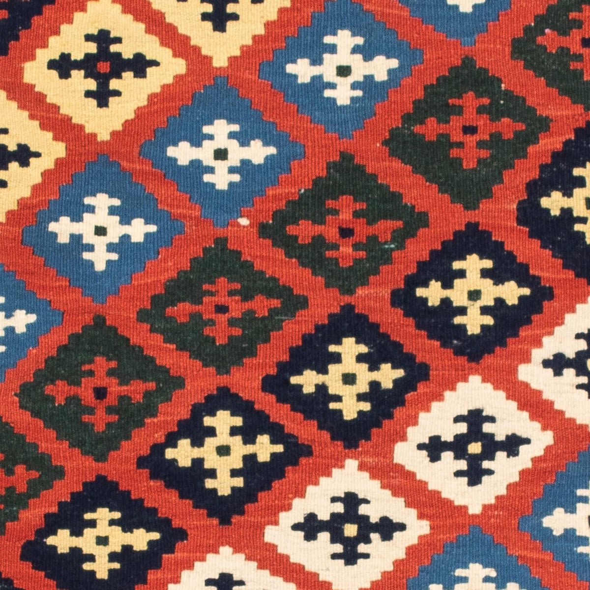 Kelim Teppich - Oriental 97 x 94 cm - rot