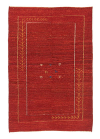 Gabbeh Teppich - Perser 167 x 111 cm - rot