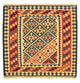 Kelim Teppich - Oriental 106 x 102 cm - gold