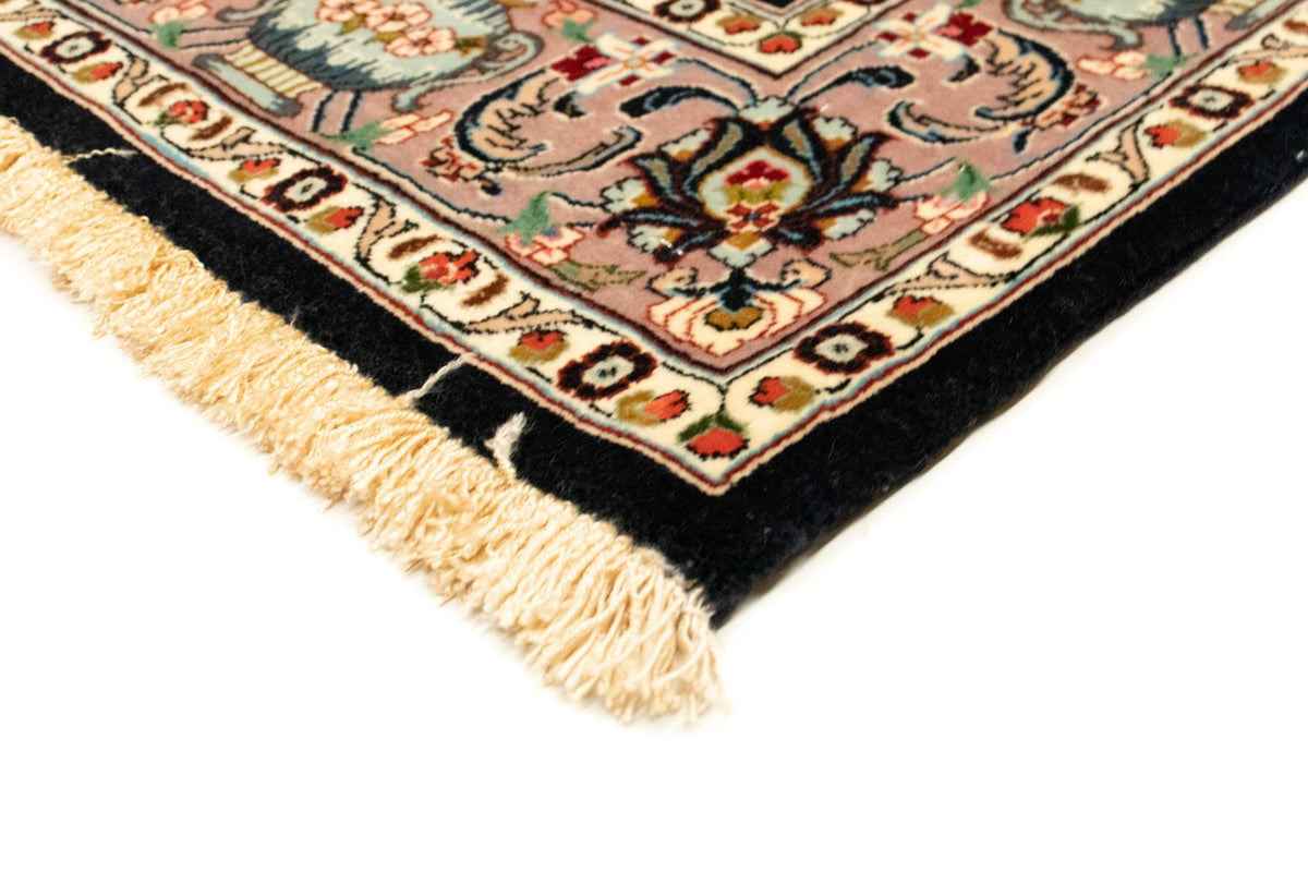 Perserteppich - Ghom 157 x 102 cm - schwarz