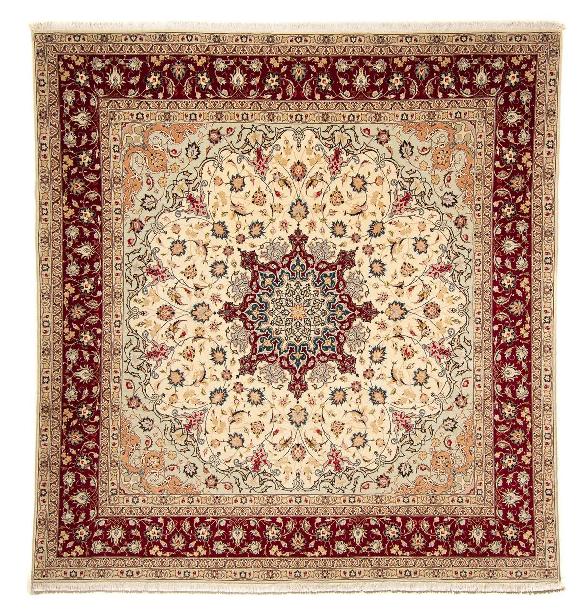 Perserteppich - Täbriz - Royal 258 x 252 cm Quadratischer Teppich