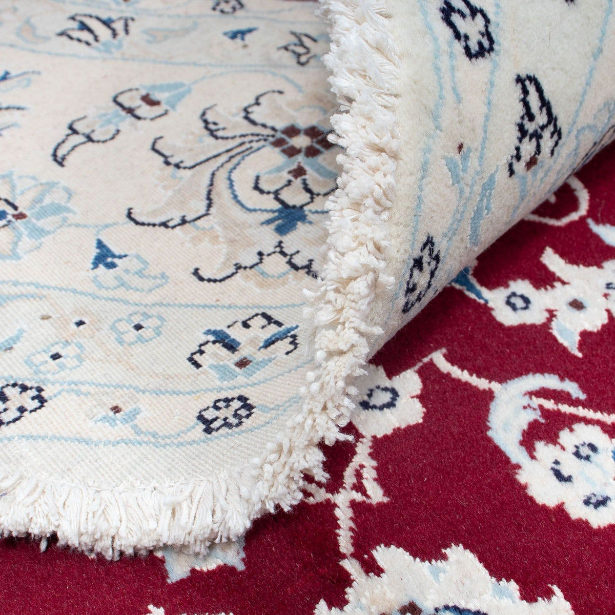 Perserteppich - Nain 300 x 300 cm - dunkelrot