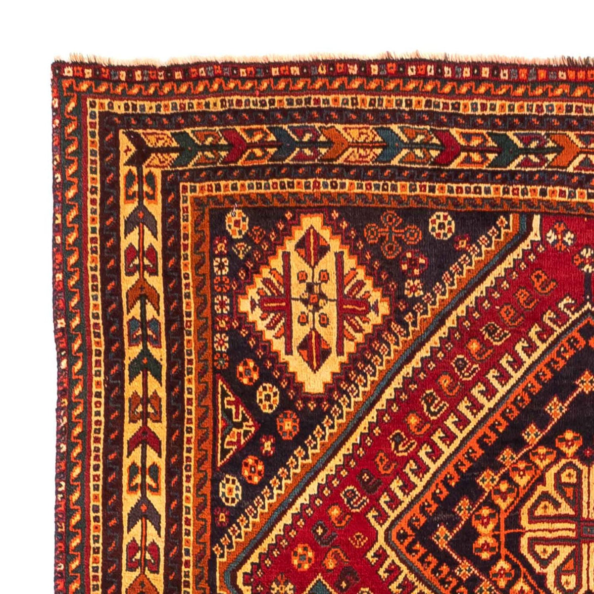 Shiraz Teppich 152x271cm - Perserteppich - dunkelrot