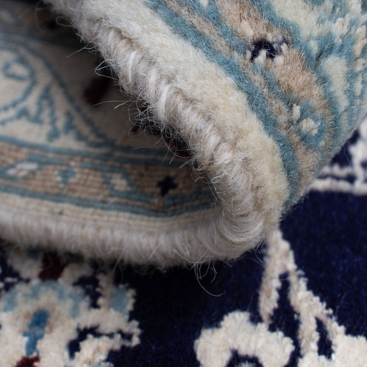 Perserteppich - Nain 85 x 55 cm - dunkelblau