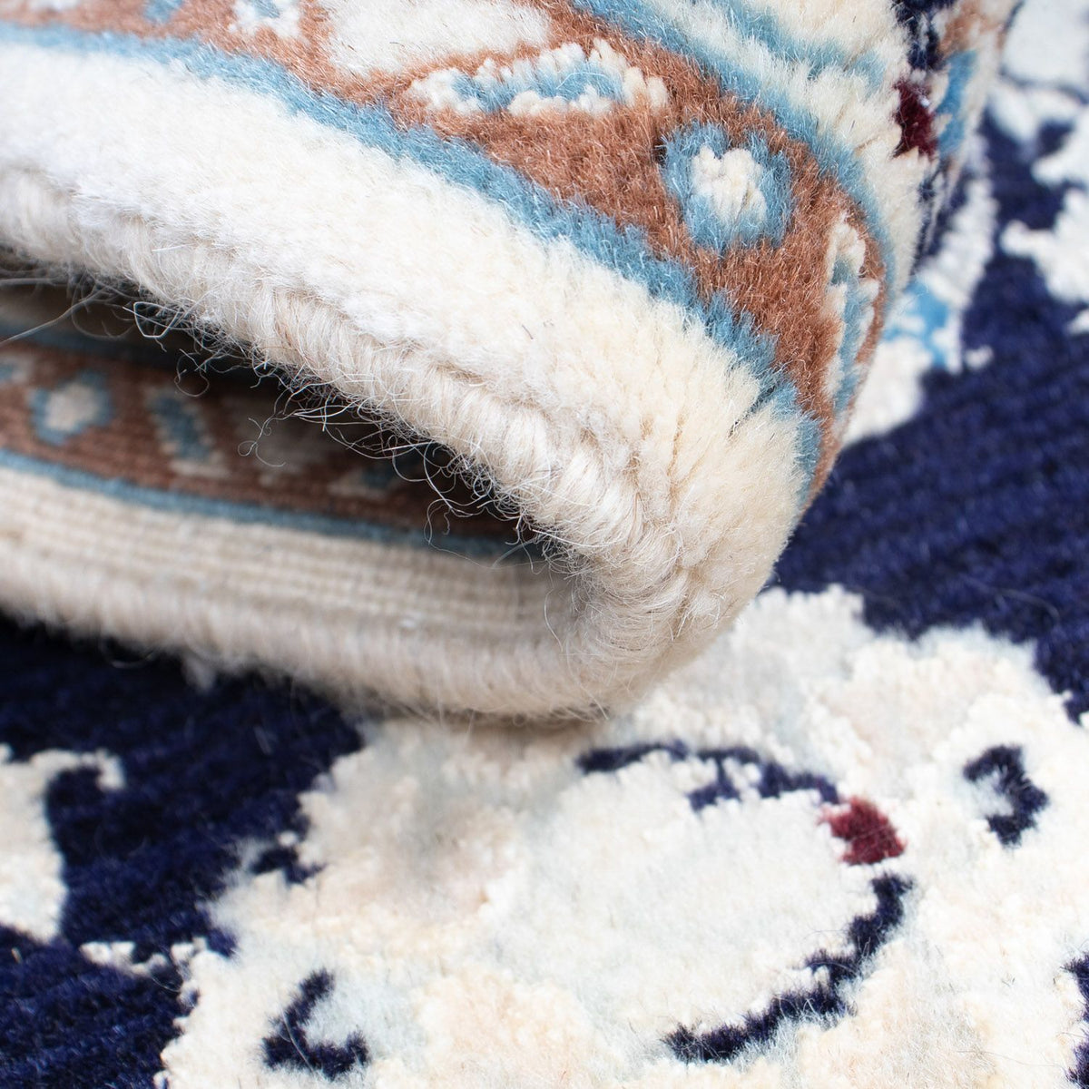 Perserteppich - Nain 85 x 55 cm - dunkelblau