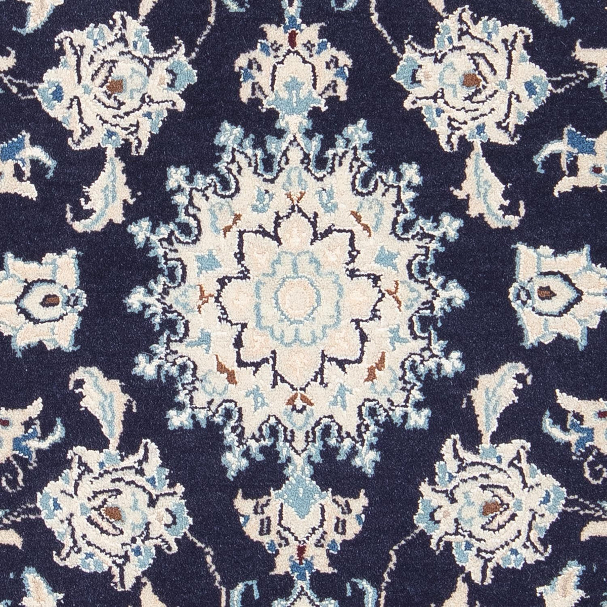 Perserteppich - Nain 85 x 55 cm - dunkelblau