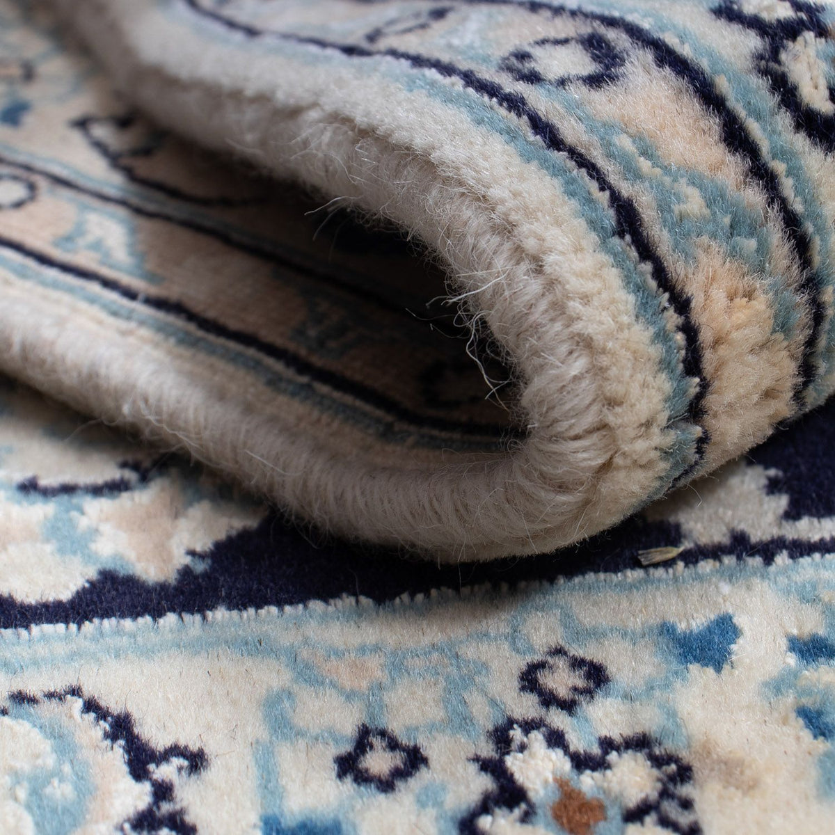 Perserteppich - Nain 85 x 55 cm - dunkelblau