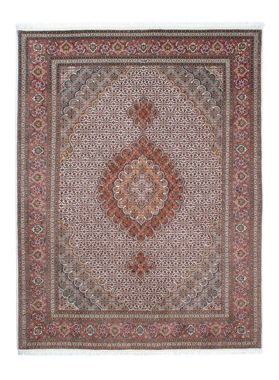 Täbriz - 50 Raj Teppich 153x208cm - Perserteppich - hellbraun