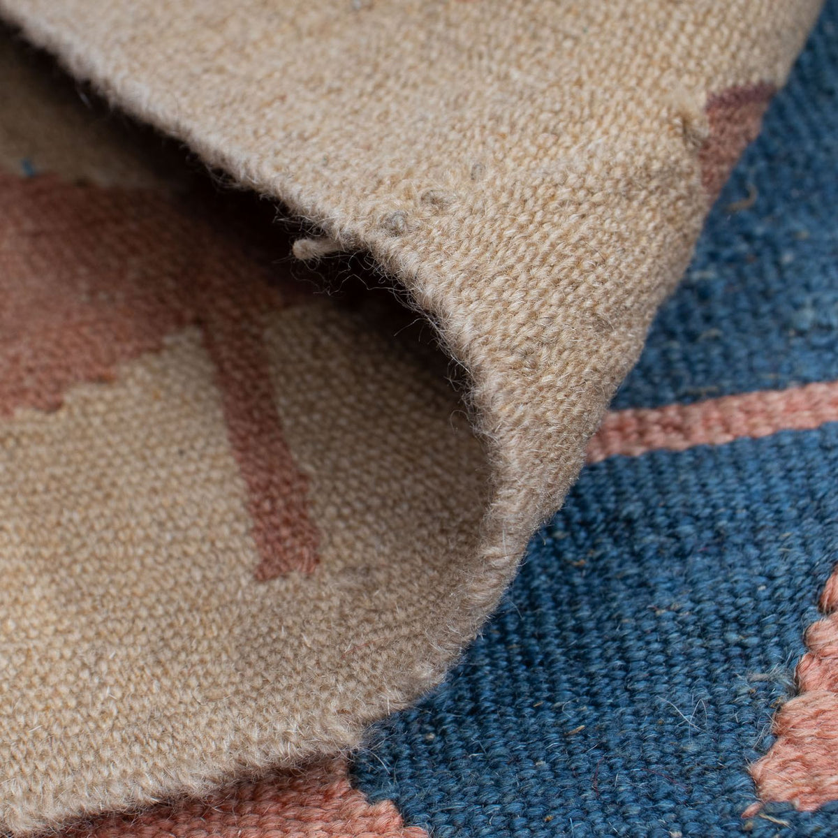 Kelim Teppich - Oriental 160 x 115 cm - blau