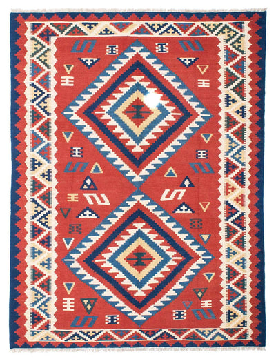 Kelim Teppich - Oriental 160 x 213 cm - rot