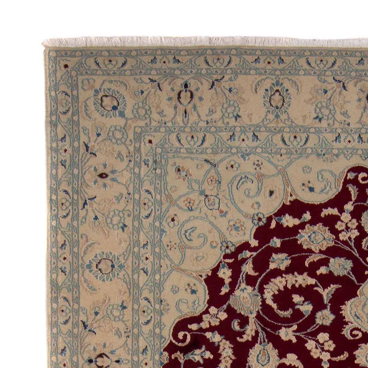 Nain Teppich 244x338cm - Perserteppich - dunkelrot