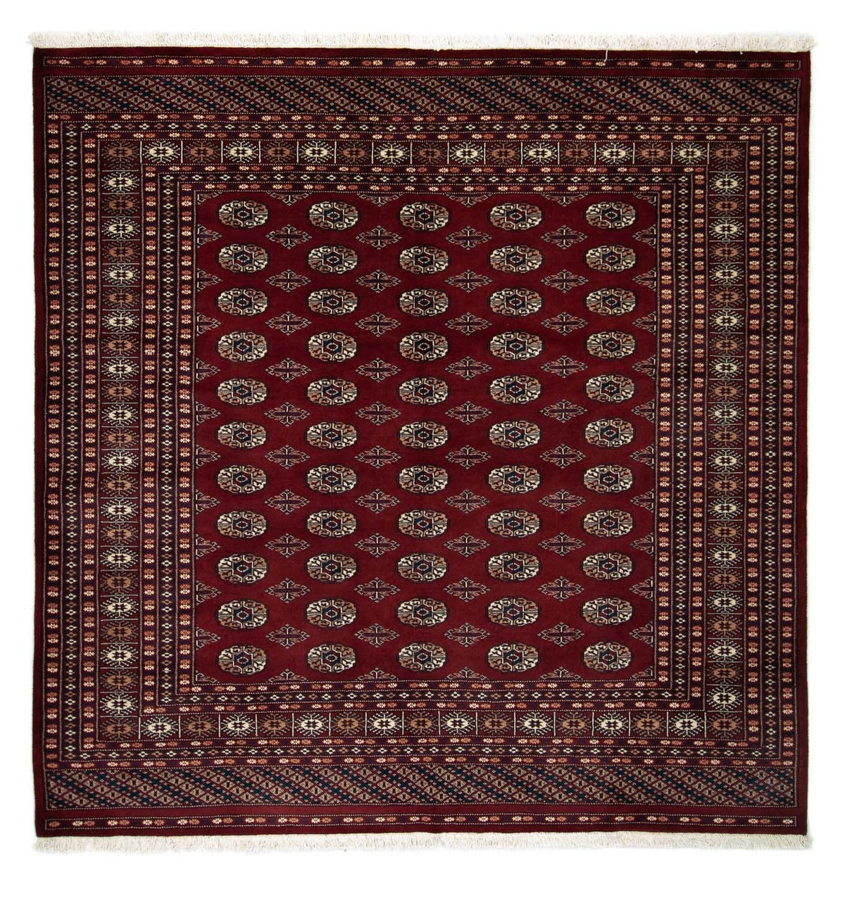 Afghan Teppich - Buchara 207 x 204 cm - rot