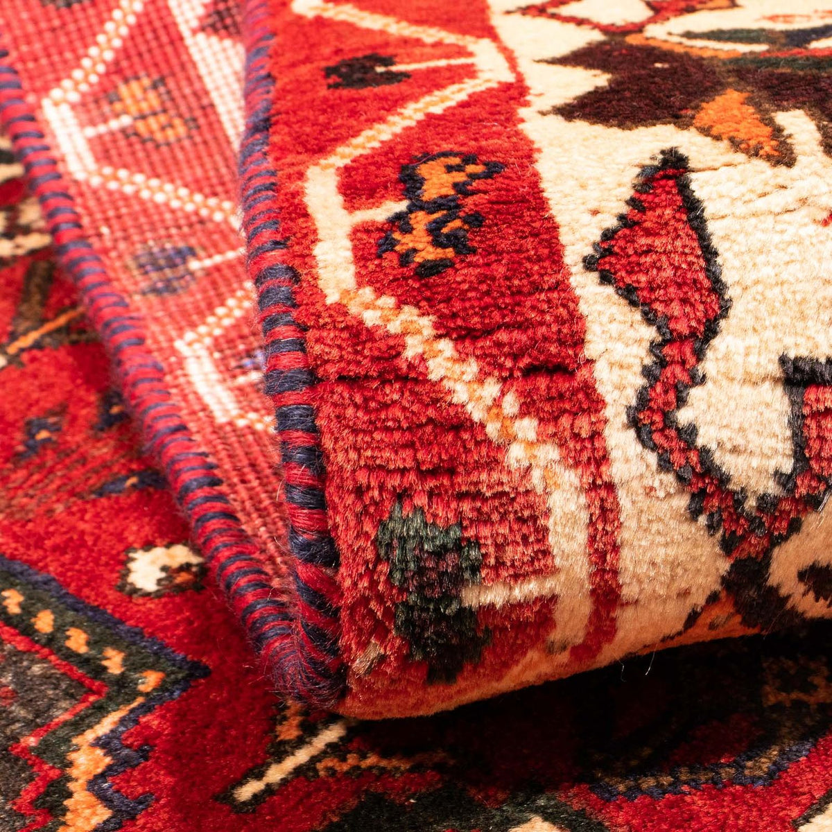 Perserteppich - Nomadic 160 x 110 cm - dunkelrot