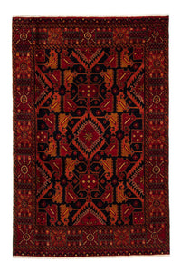 Belutsch Teppich 203 x 130 cm - rot