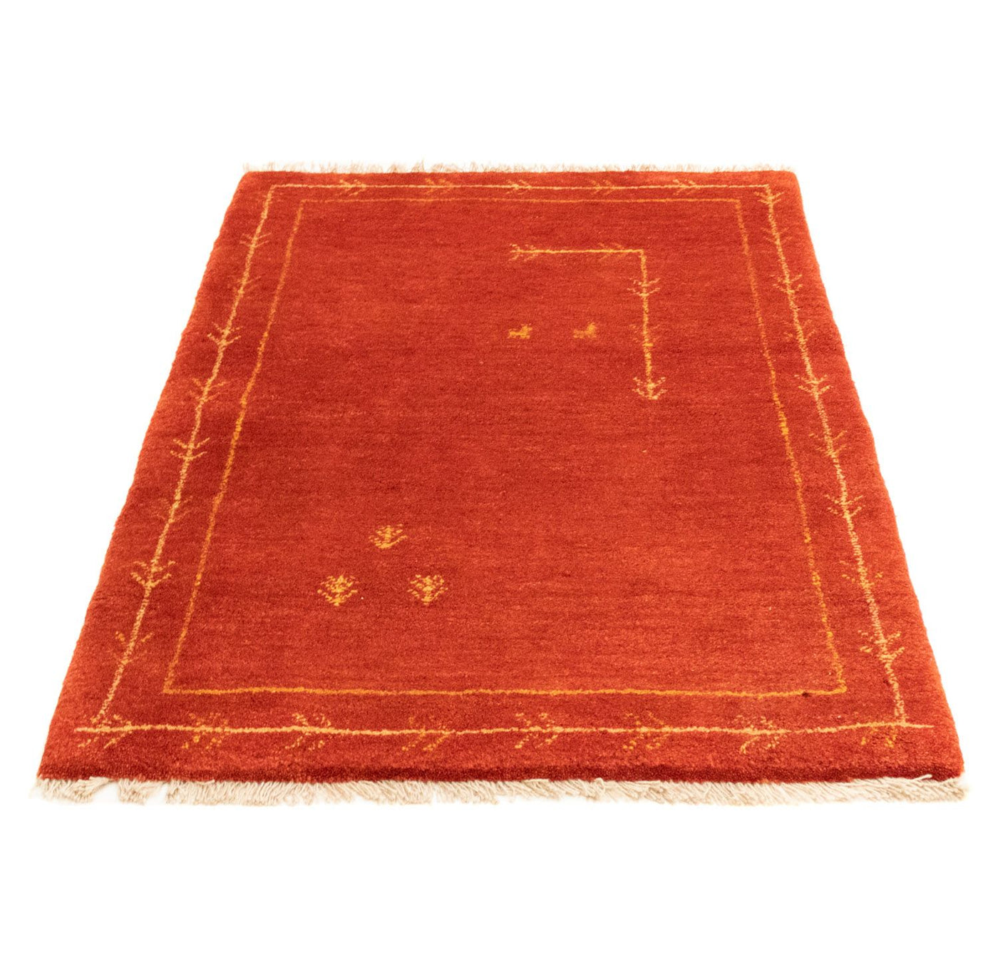 Gabbeh Persisch Teppich 126x85cm - Perserteppich Wollteppich