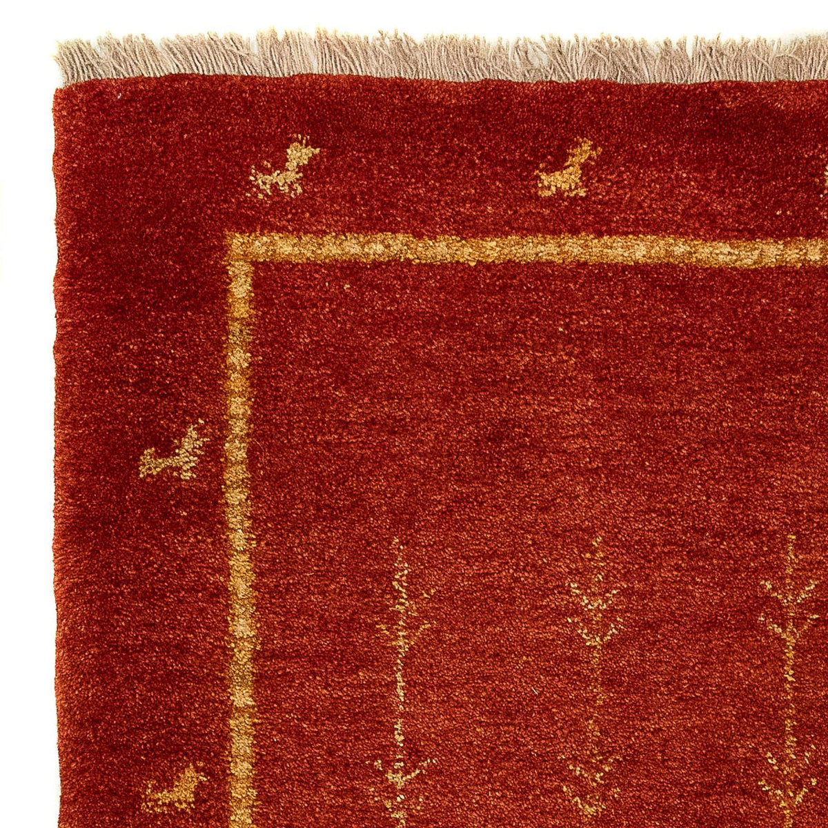 Gabbeh Persisch Teppich 84x133cm - Perserteppich Wollteppich