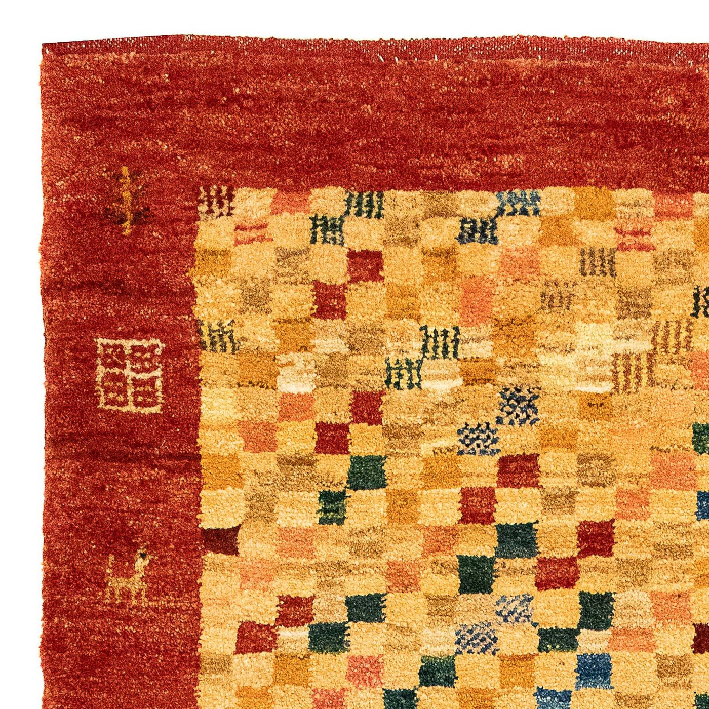 Gabbeh Persisch Teppich 139x78cm - Perserteppich Wollteppich