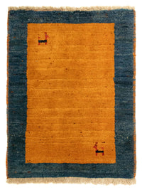 Gabbeh Teppich - Perser 85 x 64 cm - gold