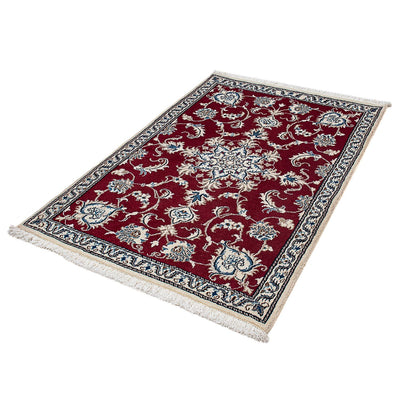 Nain Teppich 95x142cm - Perserteppich - dunkelrot