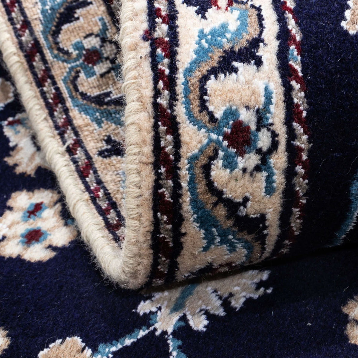 Perserteppich - Nain 141 x 67 cm - dunkelblau