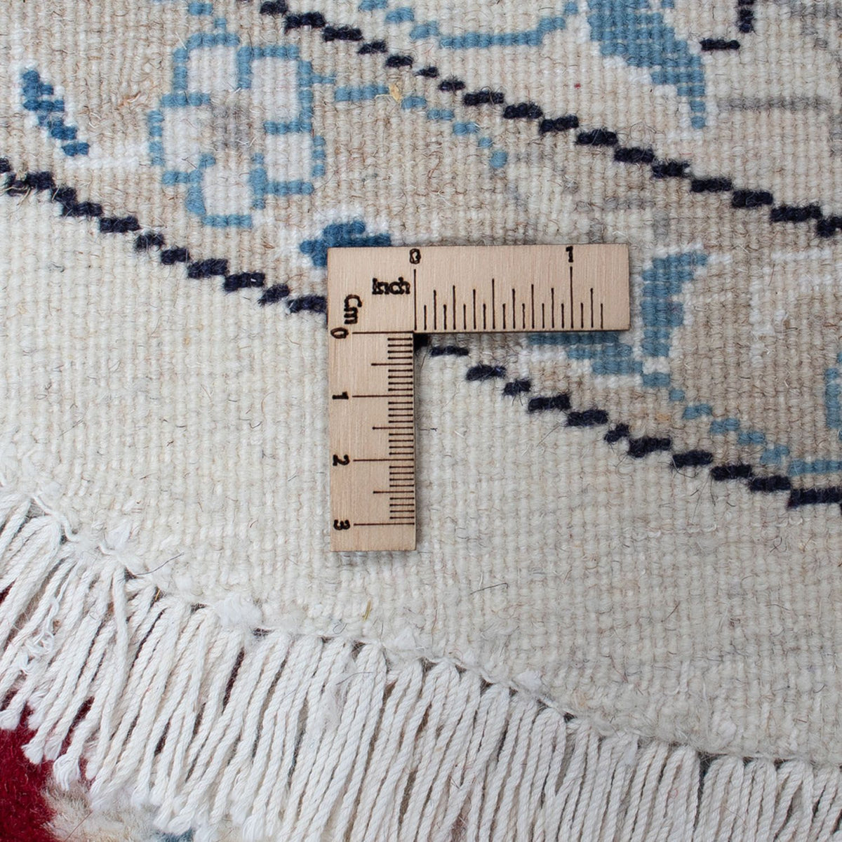 Perserteppich - Nain 300 x 300 cm - dunkelrot