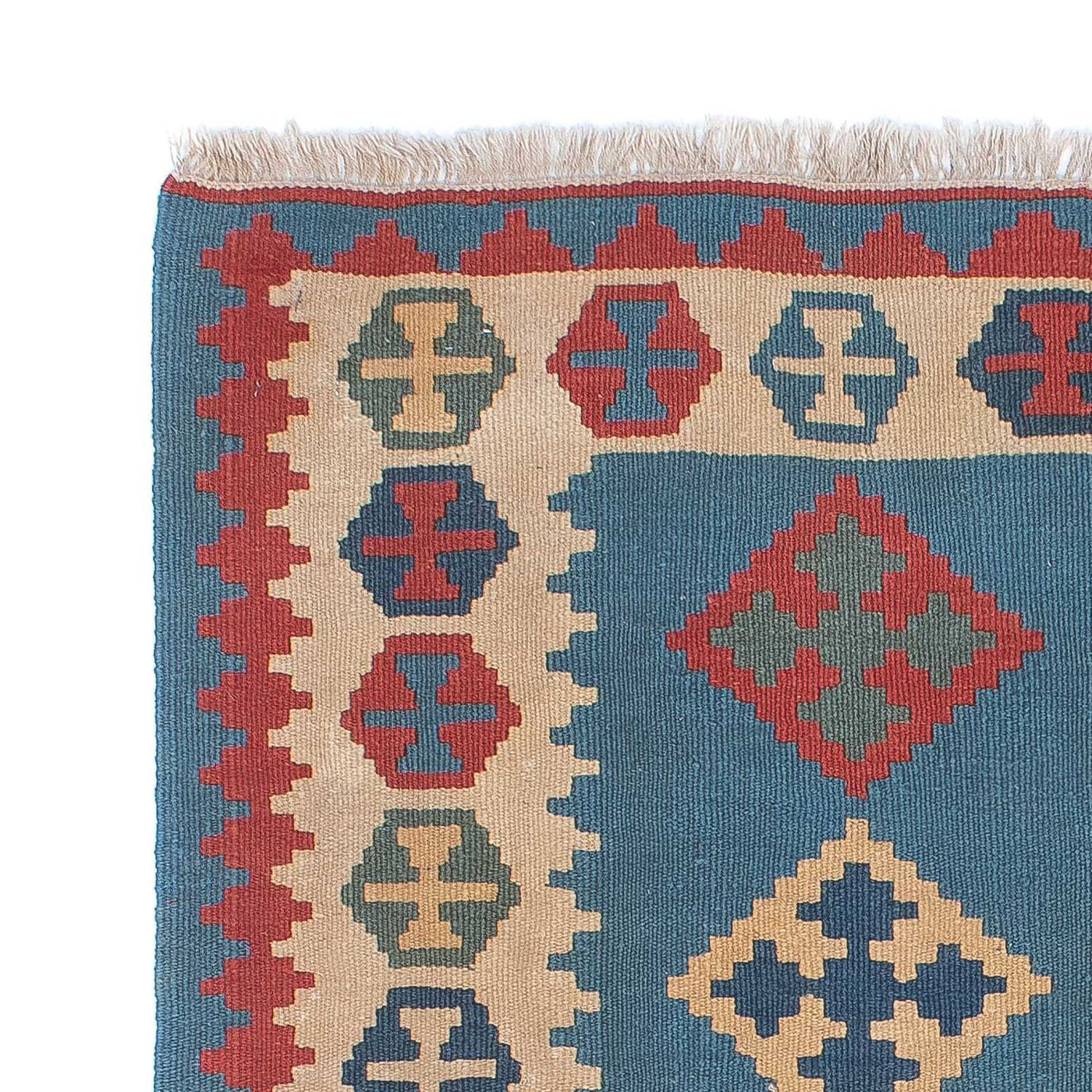 Kelim Teppich - Oriental 170 x 117 cm - blau