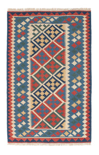 Kelim Teppich - Oriental 174 x 115 cm - blau