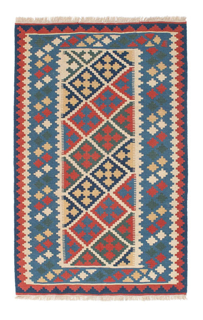 Kelim Teppich - Oriental 115 x 174 cm - blau