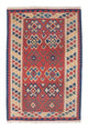 Kelim Teppich - Oriental 105 x 156 cm - dunkelrot
