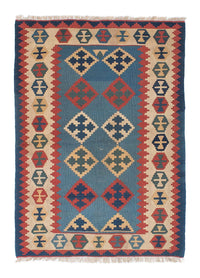 Kelim Teppich - Oriental 171 x 118 cm - blau